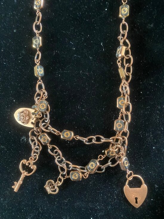 quirky Vintage copper-tone necklace - Picture 1 of 5